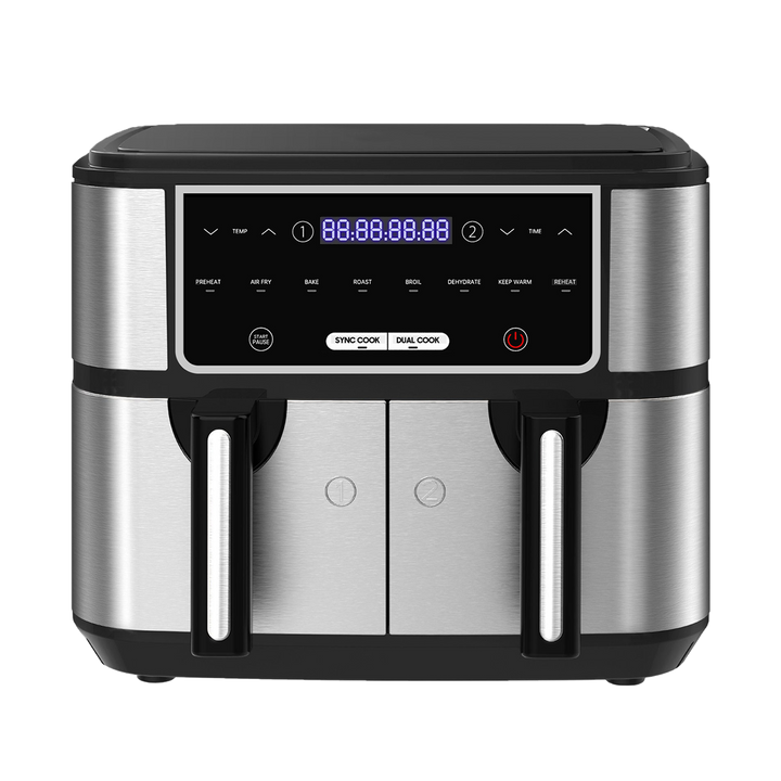 Freidora Sin Aceite Doble AF5515D 9L, Freidora de Aire 2600 W