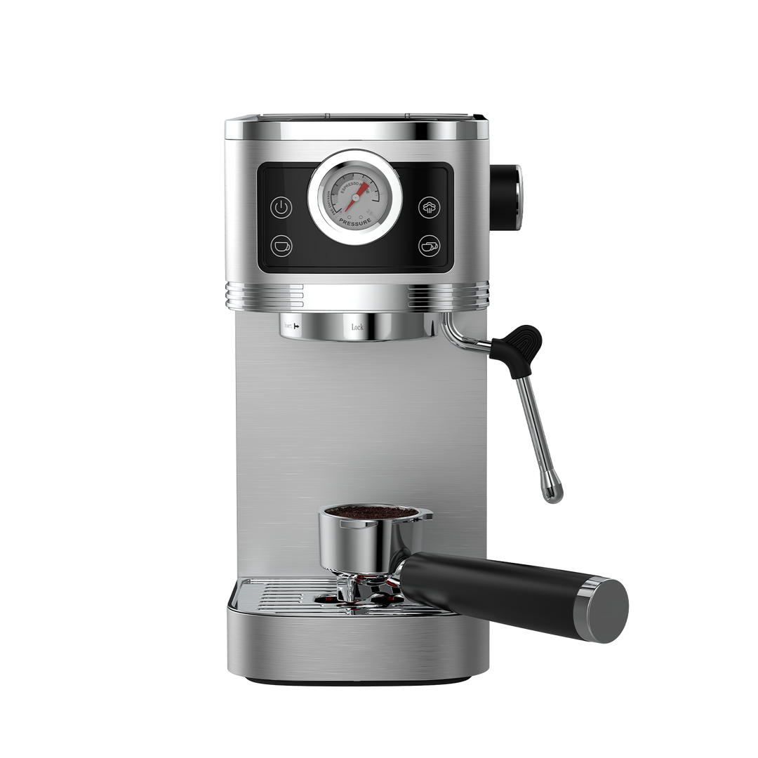 Espresso Machine CM1660B with Milk Foam Nozzle, Cafetera Superautomática 1350W