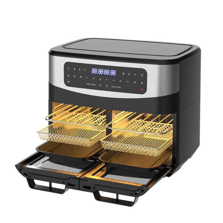 Freidora Sin Aceite Doble KDF5511D 12L, Freidora de Aire 2600 W