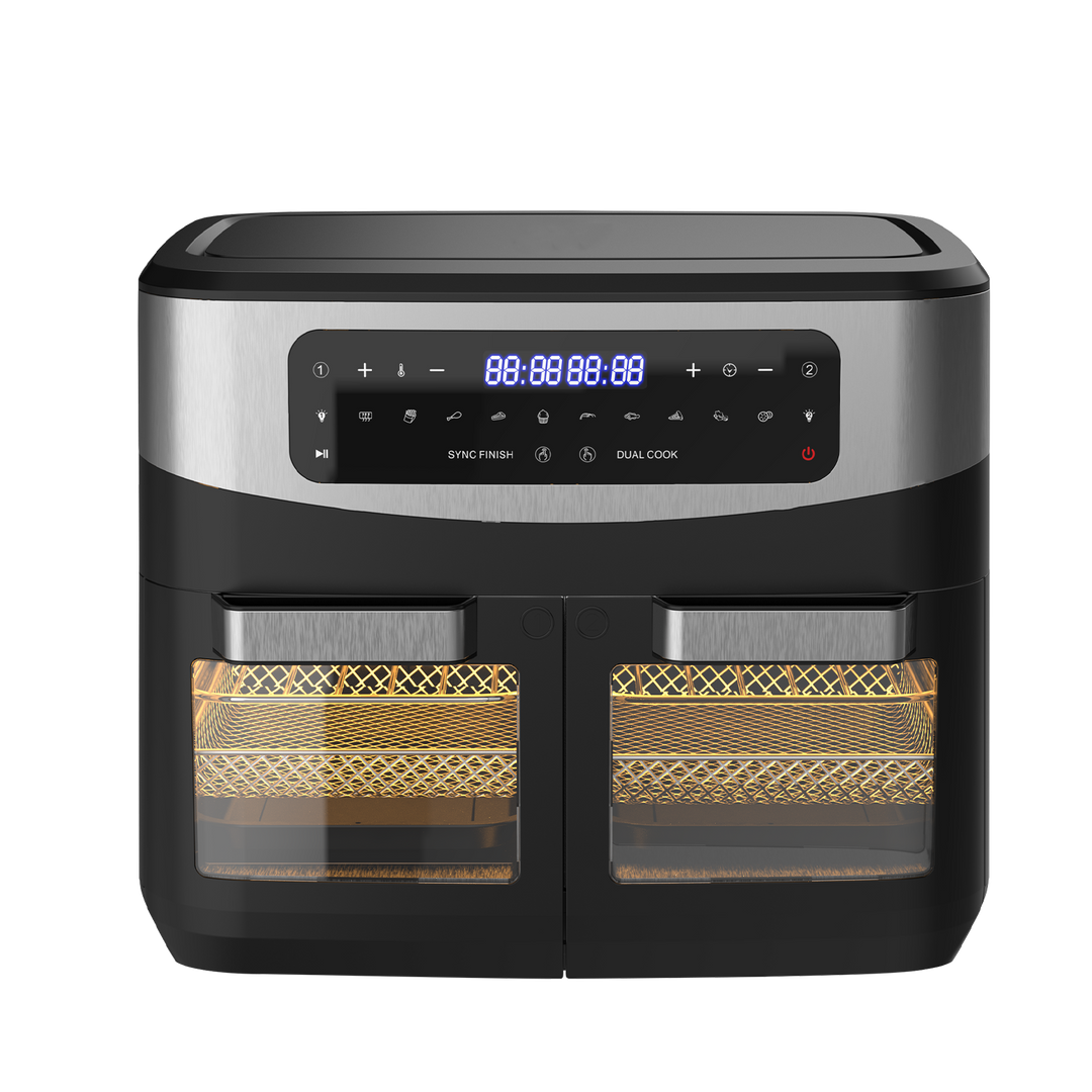 Freidora Sin Aceite Doble KDF5511D 12L, Freidora de Aire 2600 W