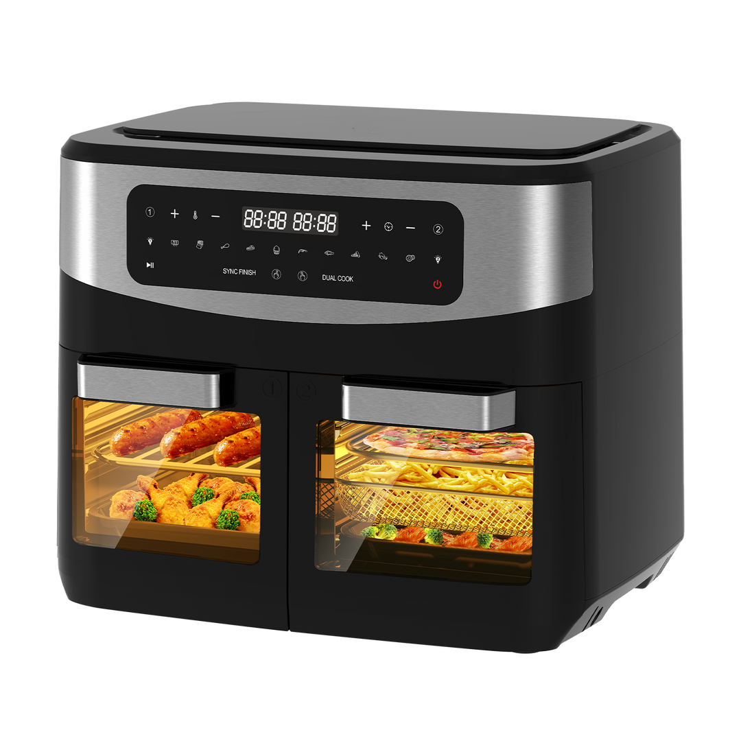 Freidora Sin Aceite Doble KDF5511D 12L, Freidora de Aire 2600 W