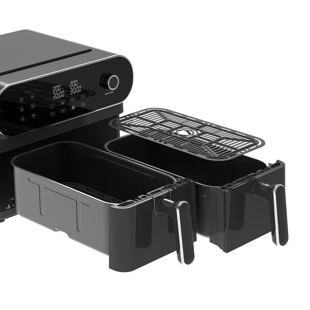 Freidora de Aire Dual Zone AFT11001A 11L – Airfryer 6 en 1, 1700 W