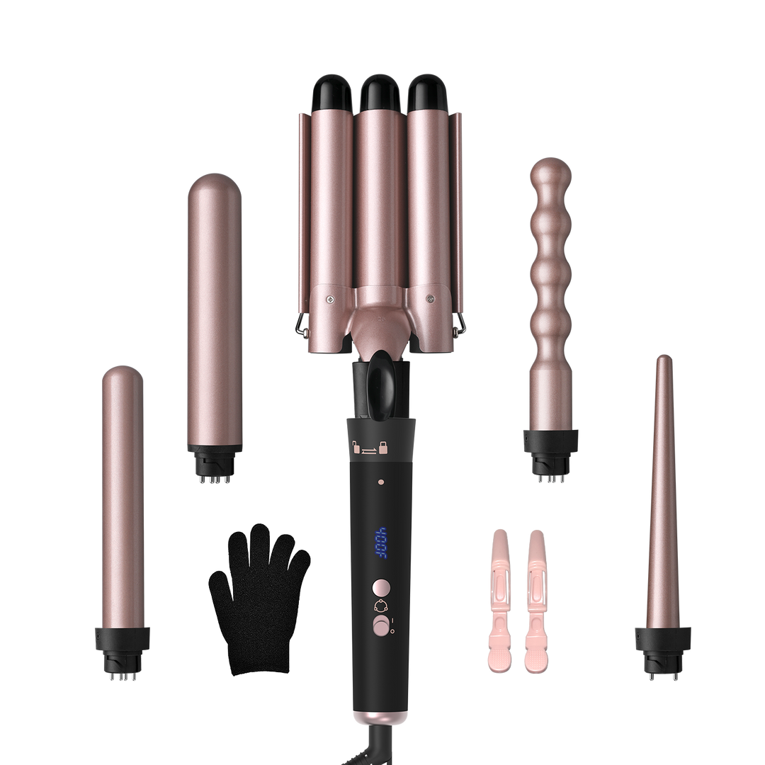 Pinzas Rizadoras 5 en 1 con Temperatura Regulable