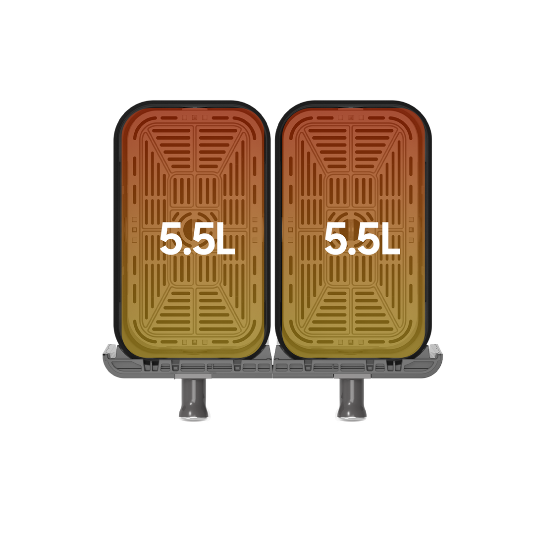 Freidora de Aire Dual Zone AFT11001A 11L – Airfryer 6 en 1, 1700 W