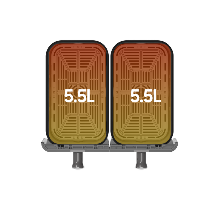 Freidora de Aire Dual Zone AFT11001A 11L – Airfryer 6 en 1, 1700 W