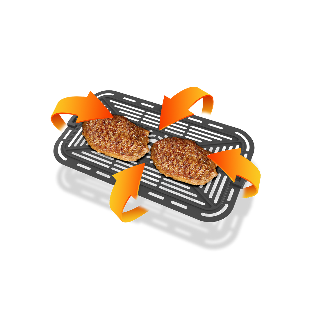 Freidora de Aire Dual Zone AFT11001A 11L – Airfryer 6 en 1, 1700 W