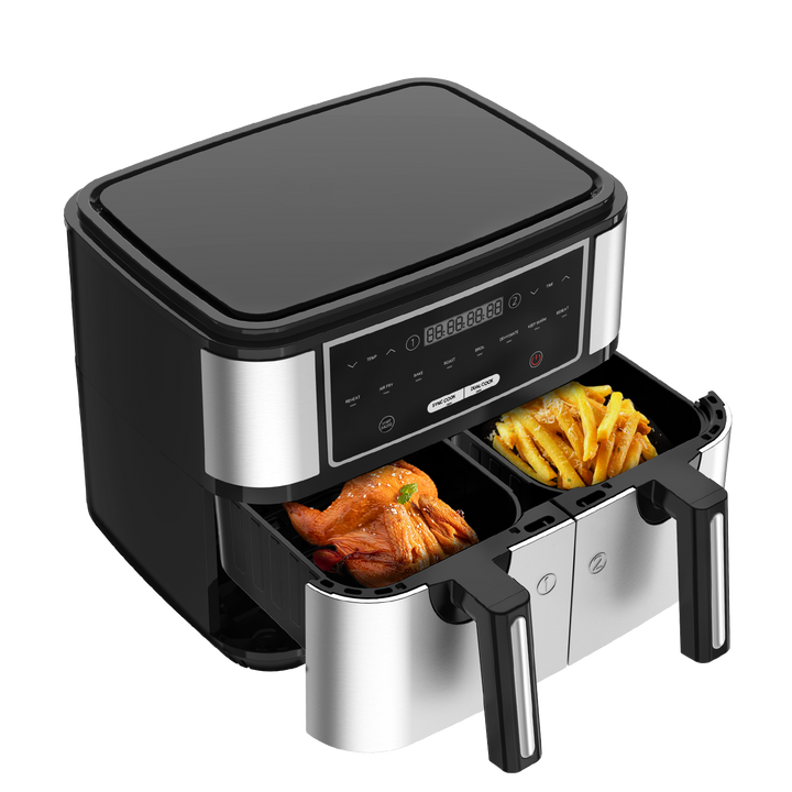 Freidora Sin Aceite Doble AF5515D 9L, Freidora de Aire 2600 W