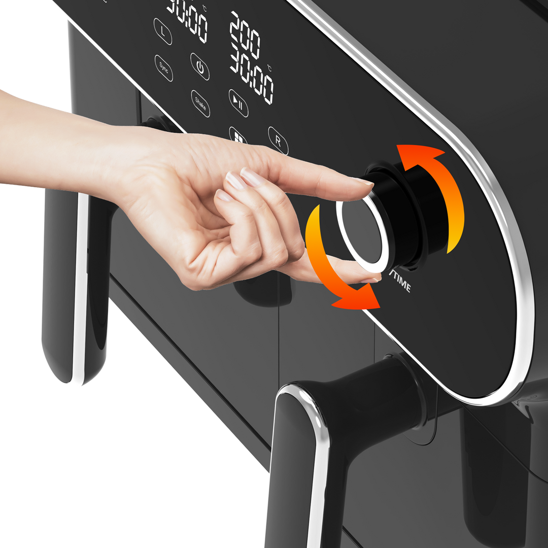 Freidora de Aire Dual Zone AFT11001A 11L – Airfryer 6 en 1, 1700 W