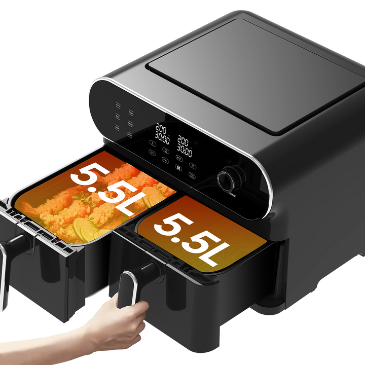 Freidora de Aire Dual Zone AFT11001A 11L – Airfryer 6 en 1, 1700 W