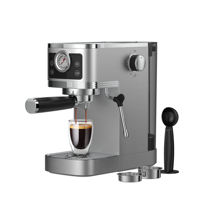 Espresso Machine CM1660B with Milk Foam Nozzle, Cafetera Superautomática 1350W