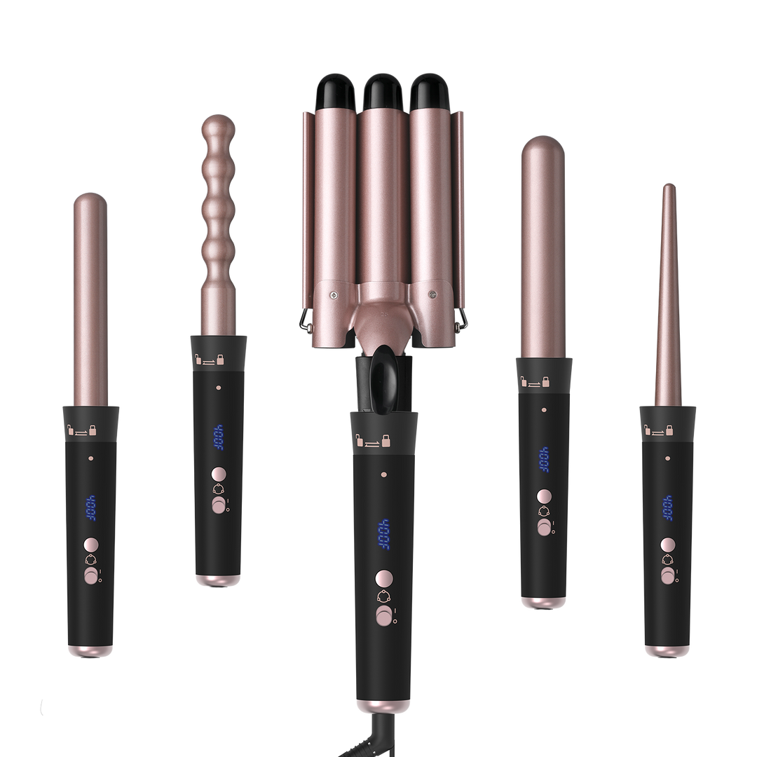 Pinzas Rizadoras 5 en 1 con Temperatura Regulable