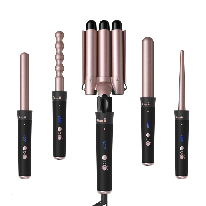 Pinzas Rizadoras 5 en 1 con Temperatura Regulable