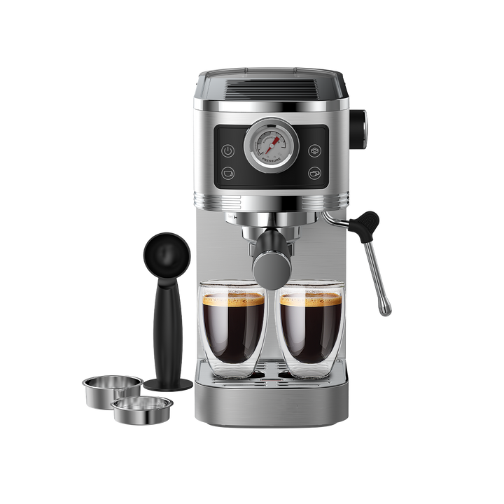 Espresso Machine CM1660B with Milk Foam Nozzle, Cafetera Superautomática 1350W