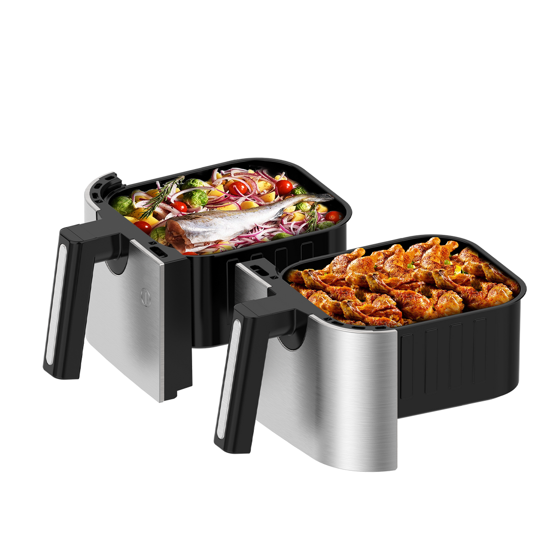 Freidora Sin Aceite Doble AF5515D 9L, Freidora de Aire 2600 W