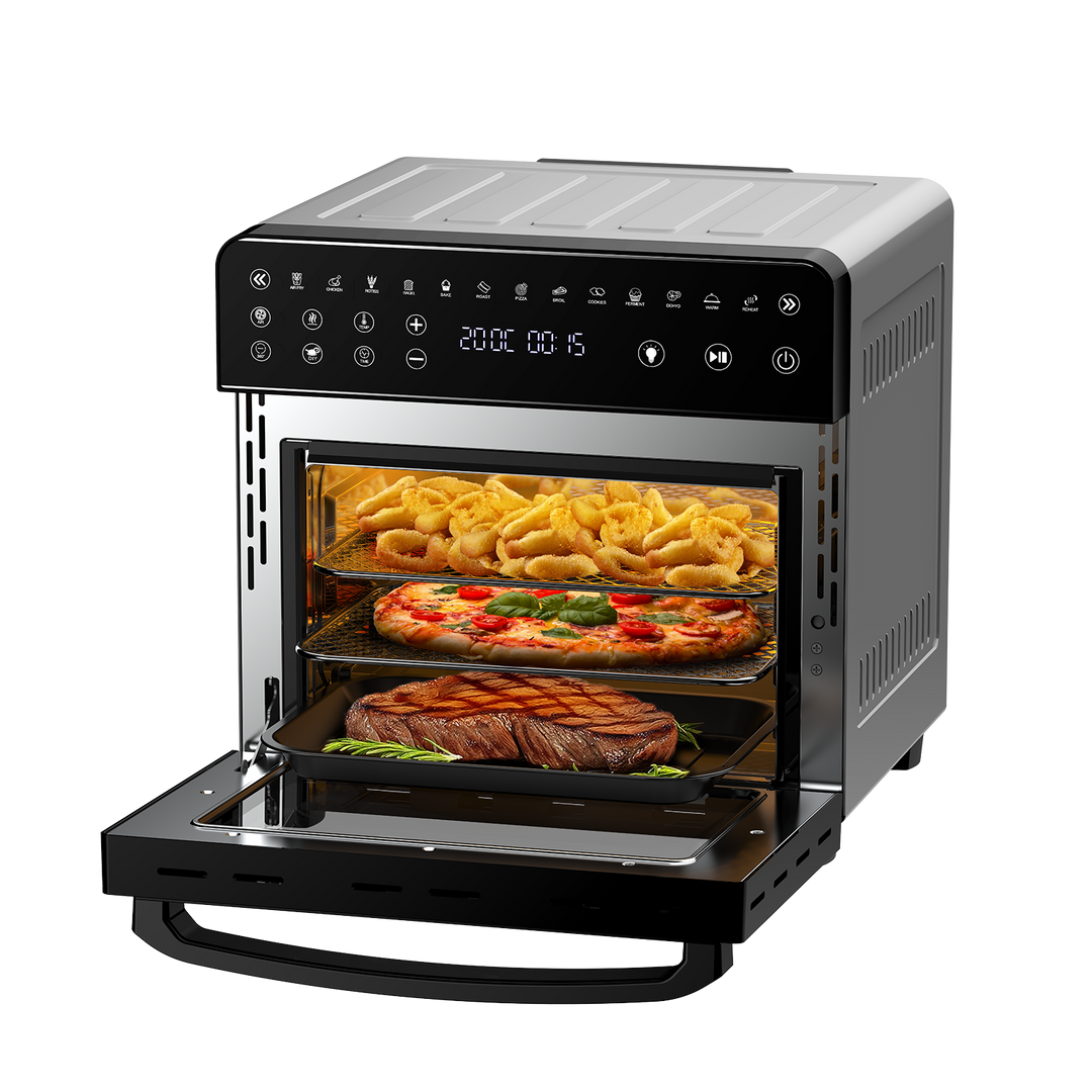 Freidora Sin Aceite AF1502D 15L, Freidora Aire con Pantalla Táctil Led, 2200W