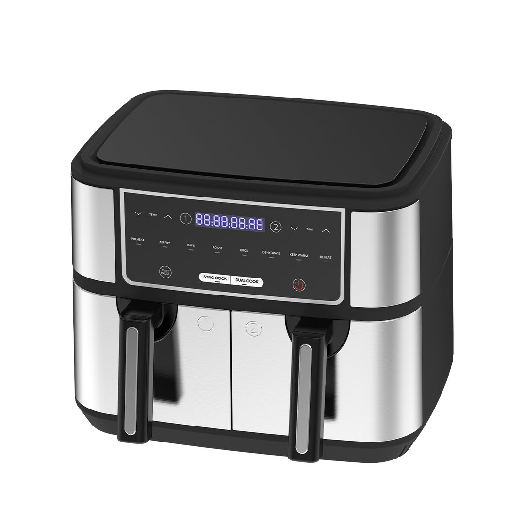 Freidora Sin Aceite Doble AF5515D 9L, Freidora de Aire 2600 W