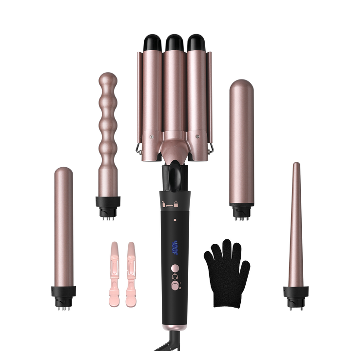 Pinzas Rizadoras 5 en 1 con Temperatura Regulable